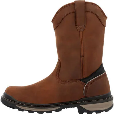 Rocky Rams Horn Pull On Brown Men's