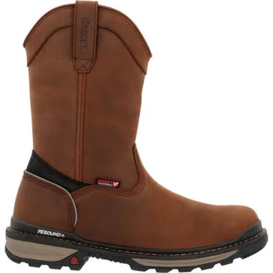 Rocky Rams Horn Pull On Brown Men's