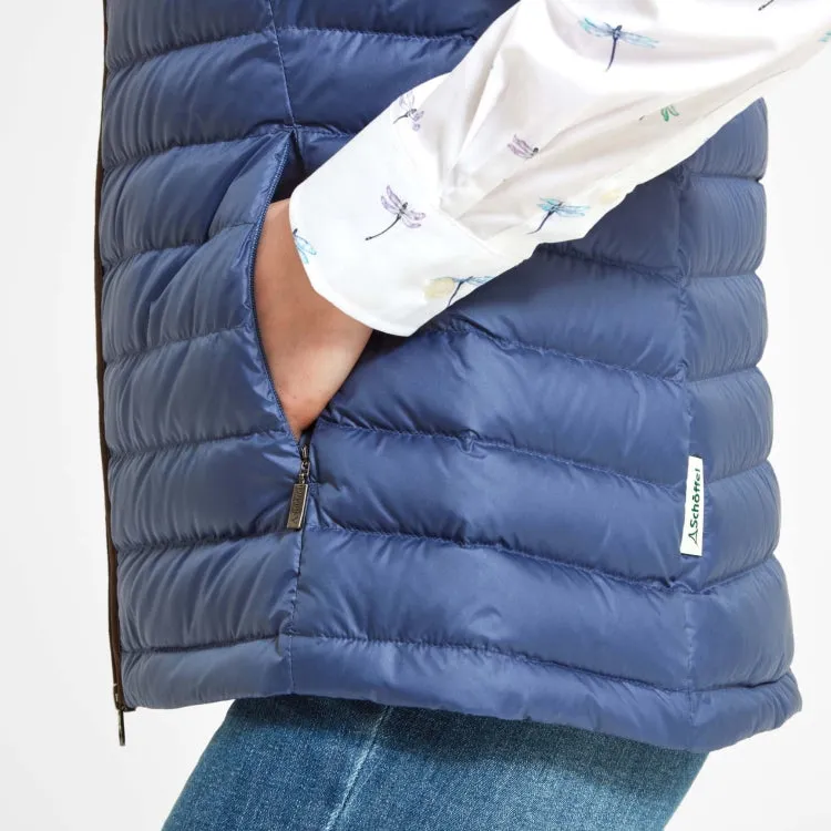 Schoffel Ladies Launde Down Gilet - Stone Blue