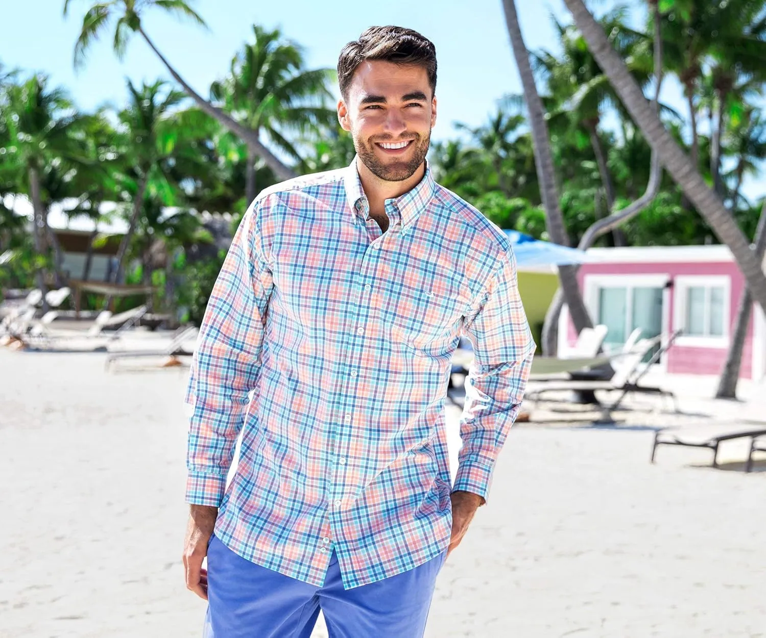 Southern Marsh Juban Check Dress Shirt