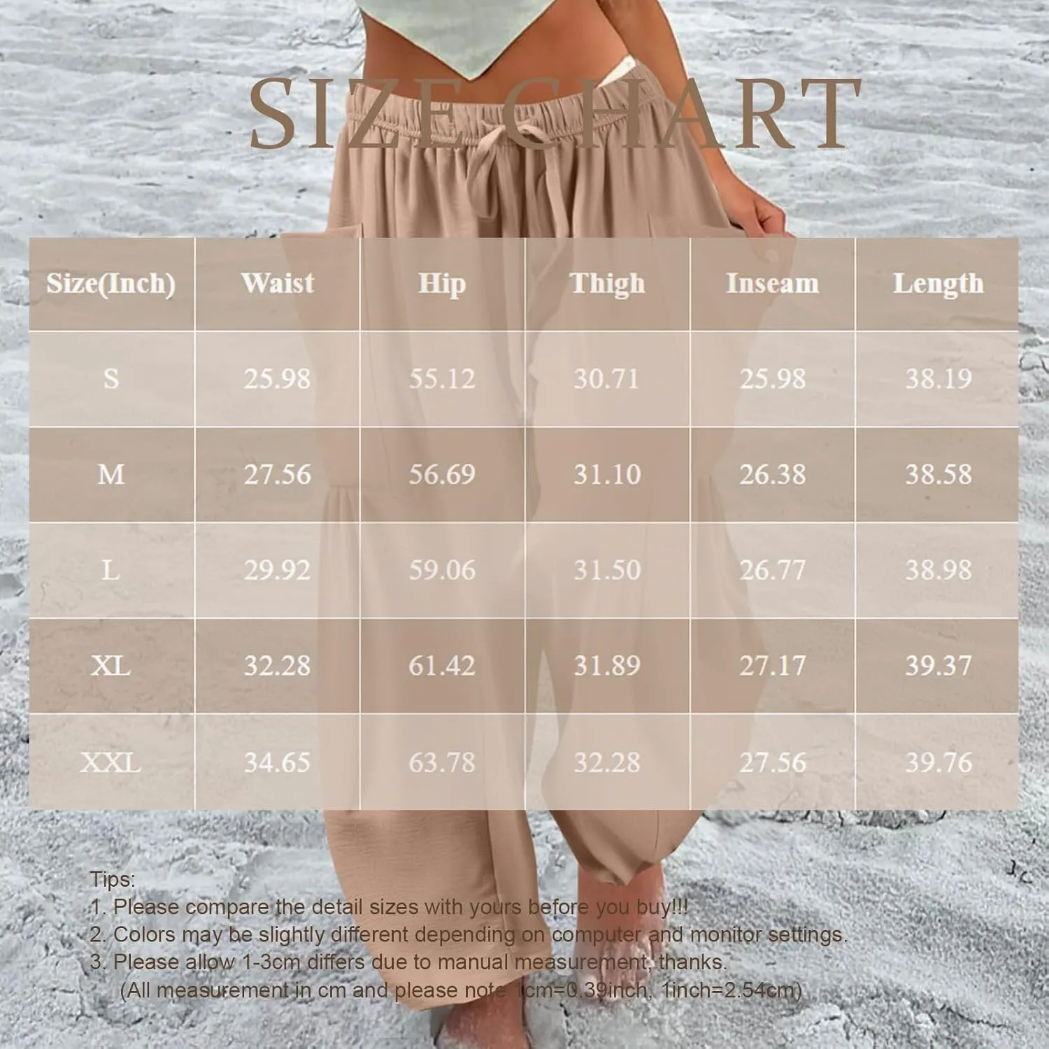 Summer Casual Pants for Women Linen Drawstring Loose Wide Leg Pants Flowy High Waisted Solid 2025 Trouser Multi-Pocket