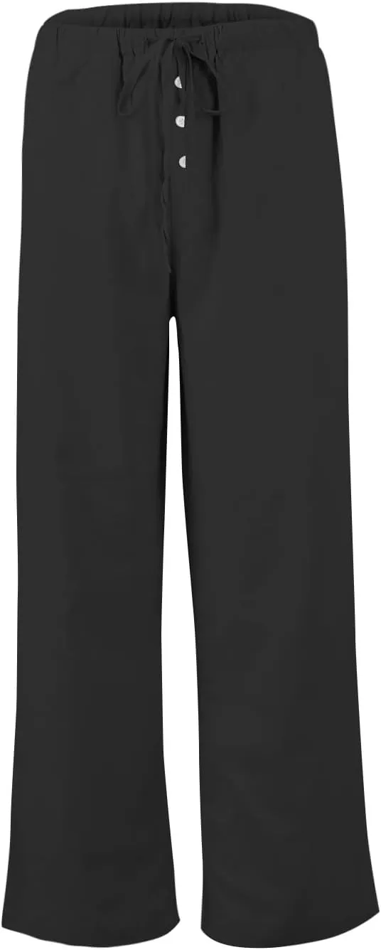 Summer Pants for Women Baggy Linen Elastic 2025 Pants Wide Leg Beach High Waisted with Pocket Solid Outfit Resort Wear