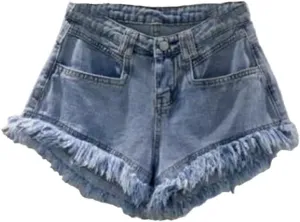 Summer Woman Denim Shorts High Waist Ripped Jeans Shorts Sexy Female Short Pants