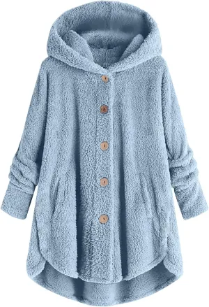 TARIENDY Bed Jackets for Women Women's Soft Fleece Lined Jackets Long Sleeve Coats Button Down Cozy Outerwear 2025 Winter