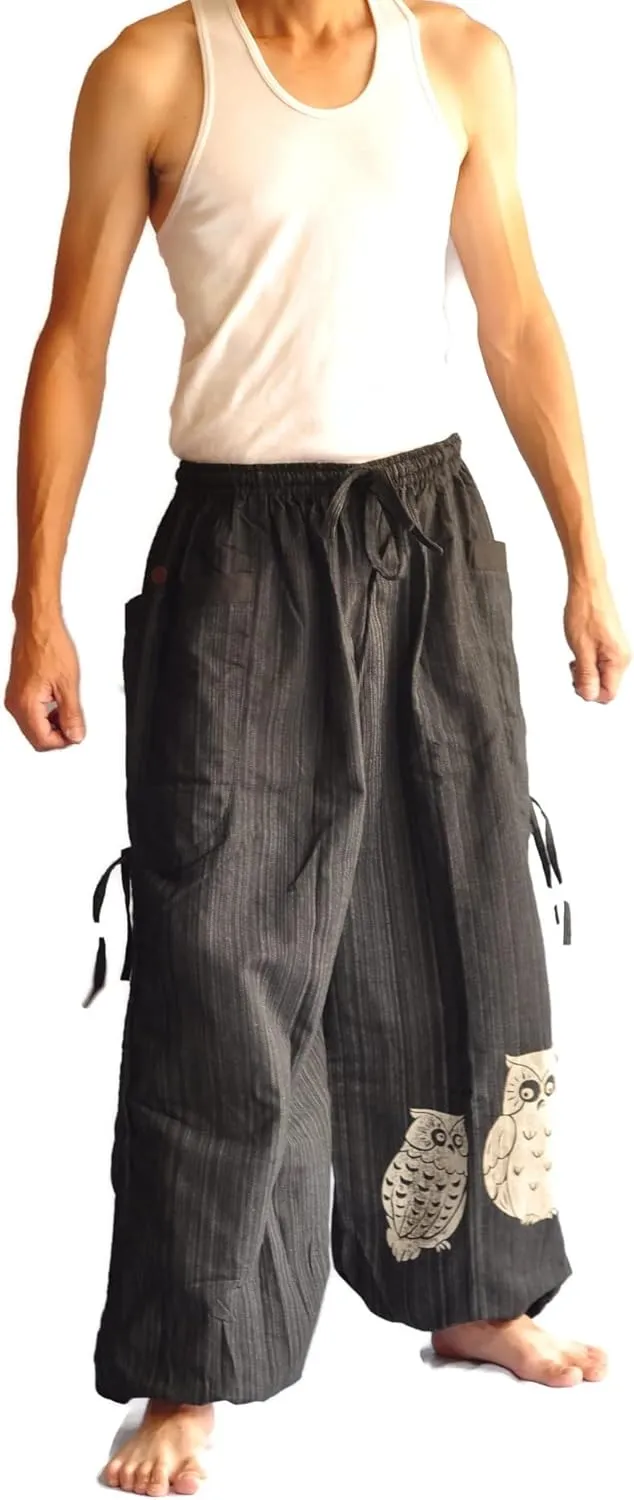 Thai Pants, Hakama Pants, Harem Pants Men, Thai Fisherman Pants, Japanese Pants, Harem Pants