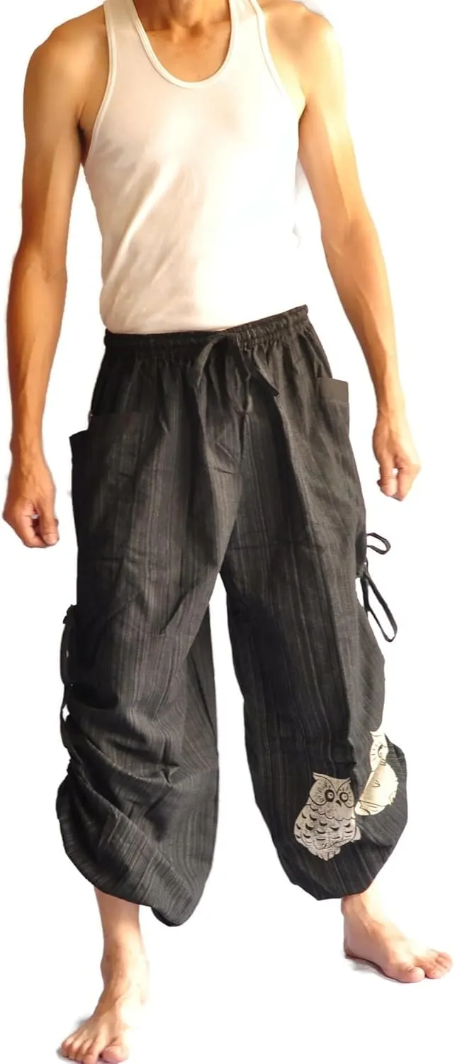 Thai Pants, Hakama Pants, Harem Pants Men, Thai Fisherman Pants, Japanese Pants, Harem Pants