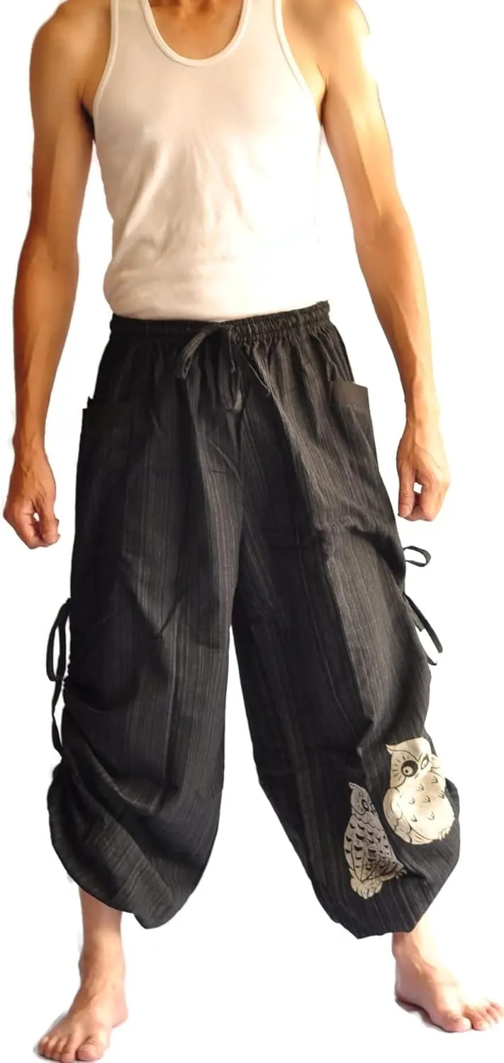 Thai Pants, Hakama Pants, Harem Pants Men, Thai Fisherman Pants, Japanese Pants, Harem Pants