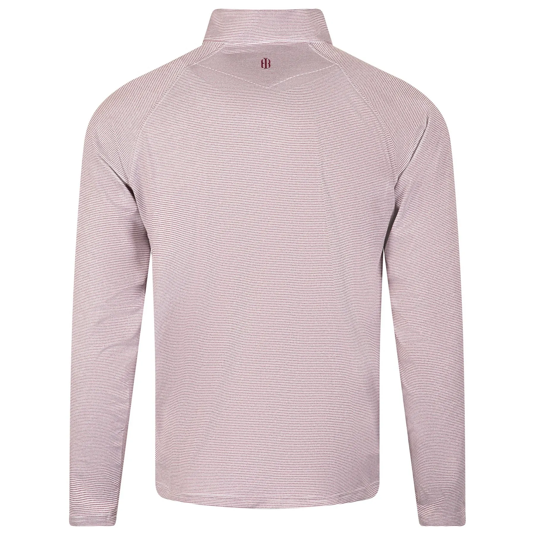 The Reid Quarter Zip Pullover Heathered Port/White - AW23