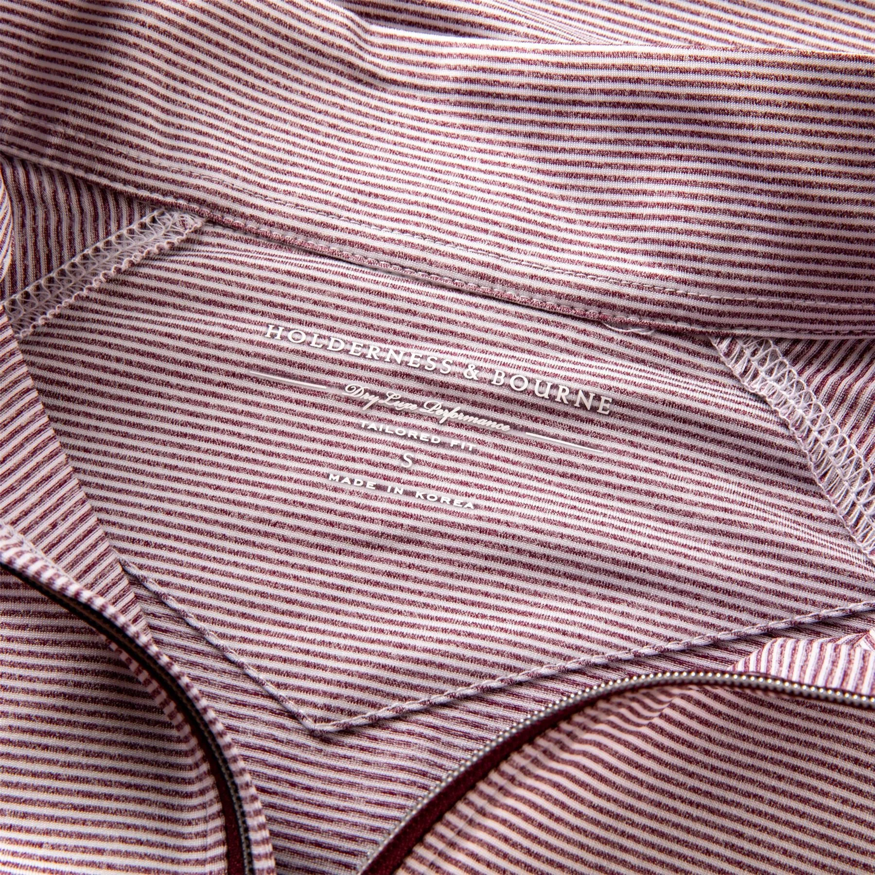 The Reid Quarter Zip Pullover Heathered Port/White - AW23