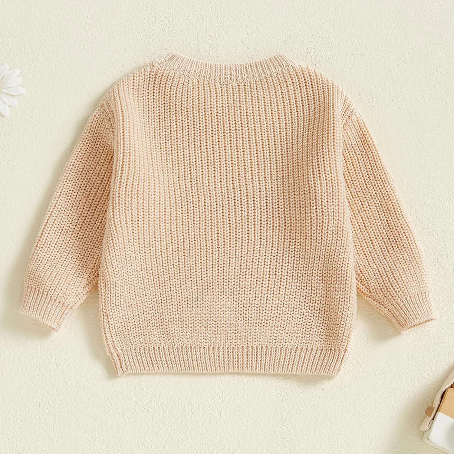 Toddler Baby Boy Girl Heart Knit Sweater Kids Infant Newborn Outfit