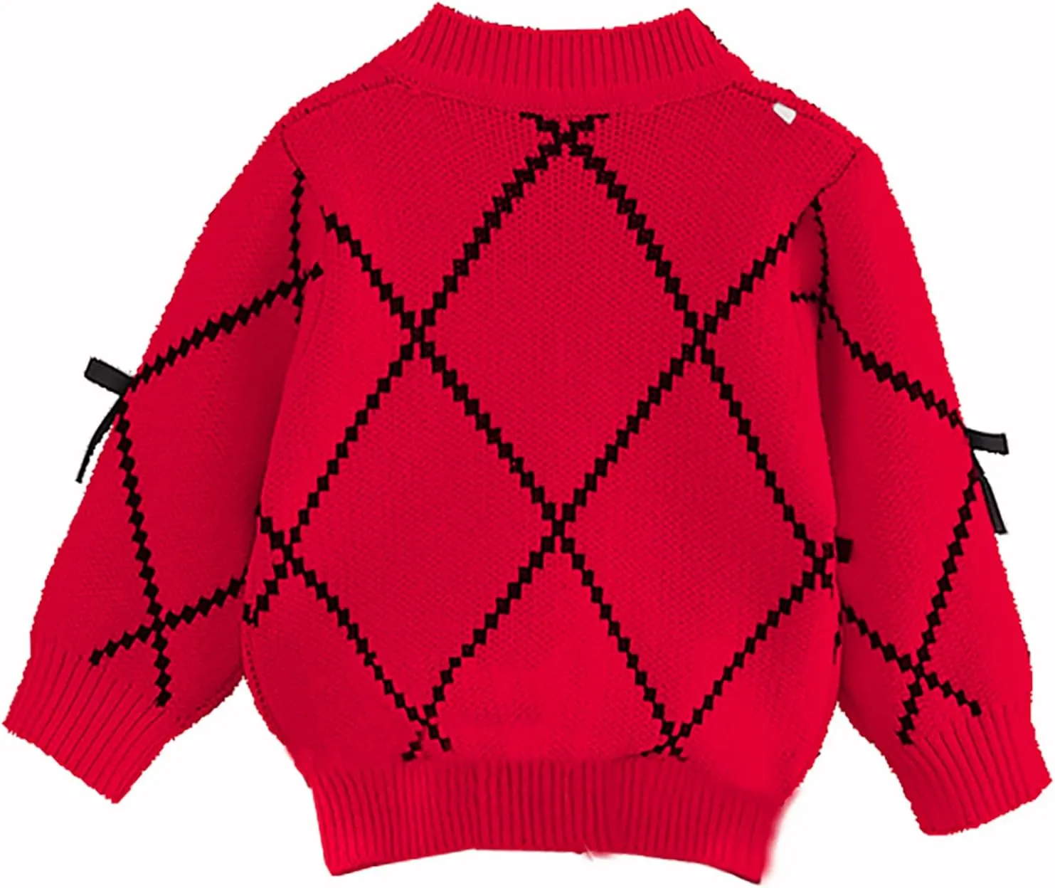 Toddler Girls Cardigan Sweater Button Knit Sweater Kids Bowknot Size 2-7T