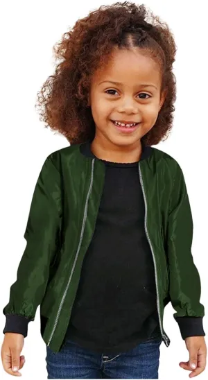 Toddler Girls Coats Faux Leather Jacket Zipper Outerwear Winter Clothes Motorcycle Winter Outwear PU Jacket