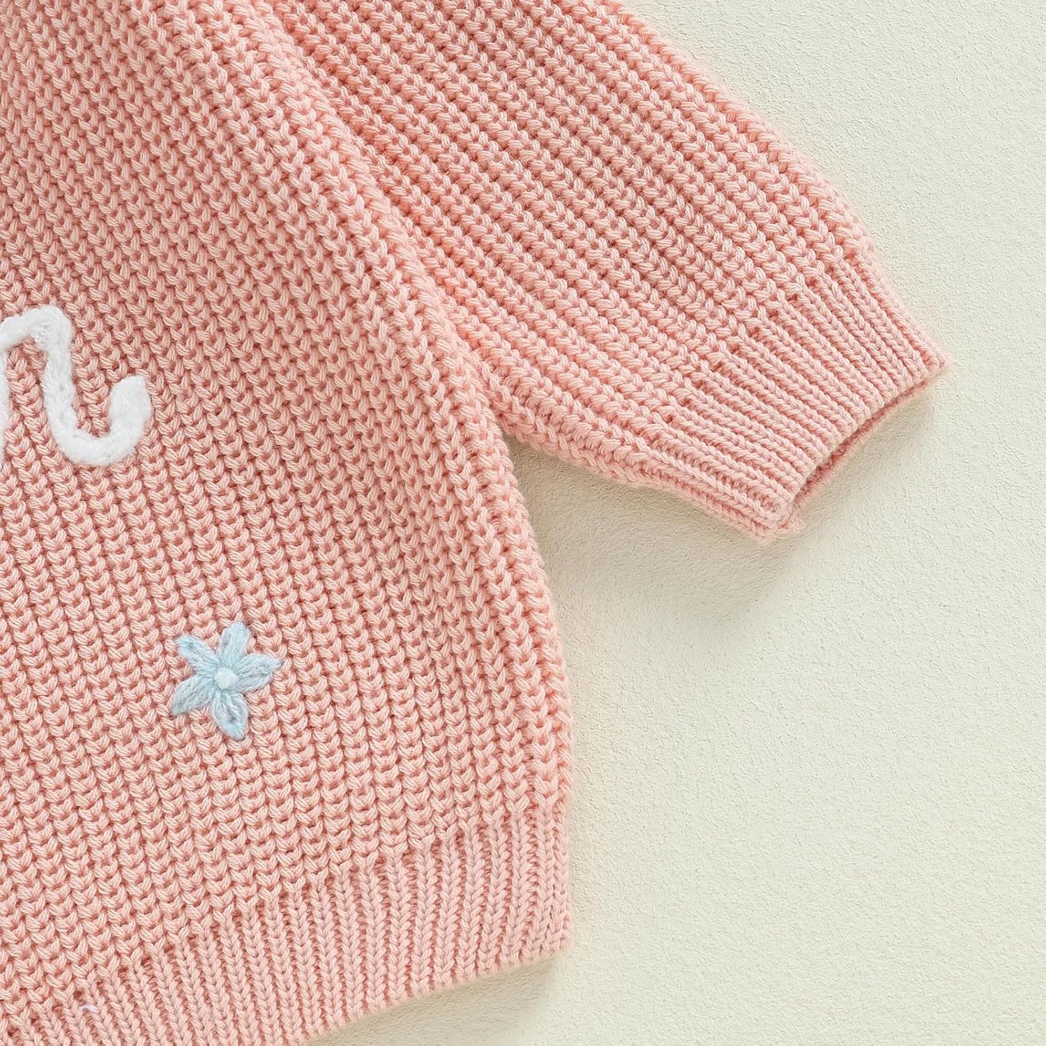Toddler Infant Baby Girl Knit Sweater Big Sister Little Sister Matching Outfits Long Sleeve Pullover Sweatshirt