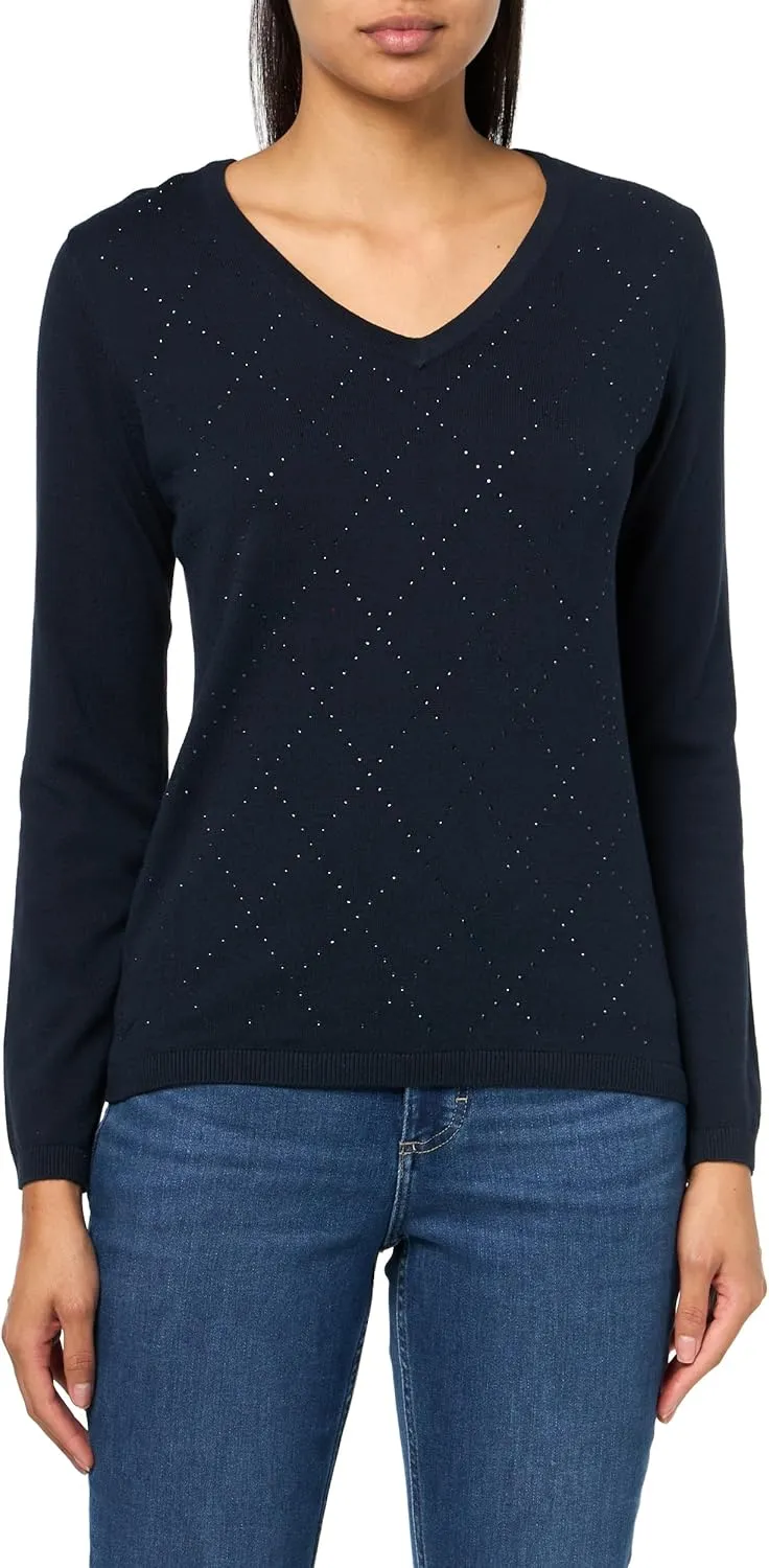 Tommy Hilfiger Womens Cable-Knit Knit Sweater
