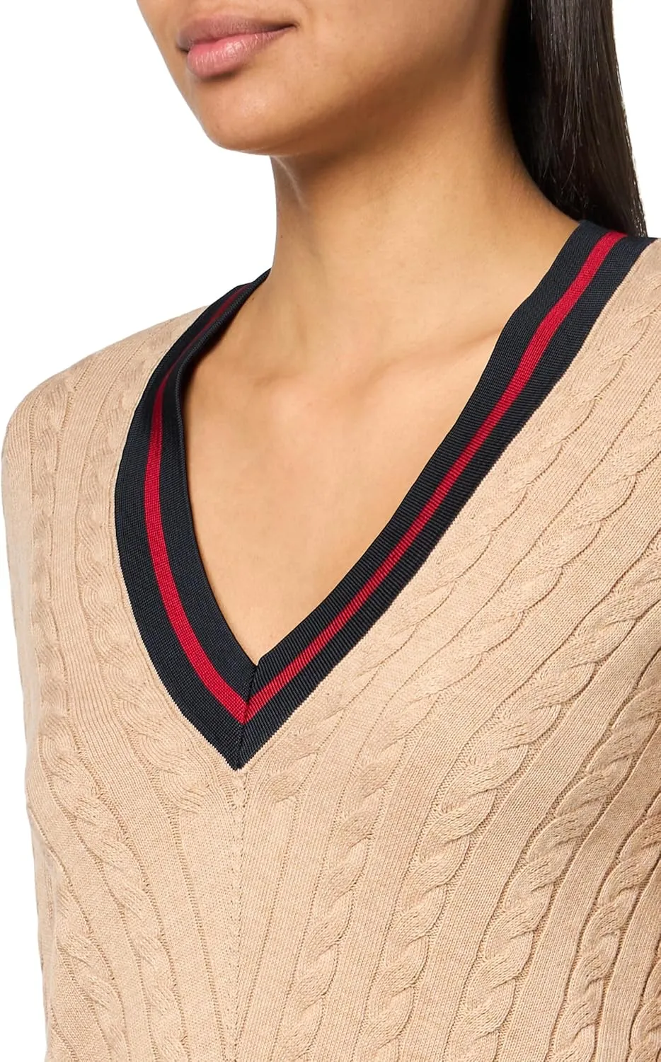 Tommy Hilfiger Womens Cable-Knit Knit Sweater