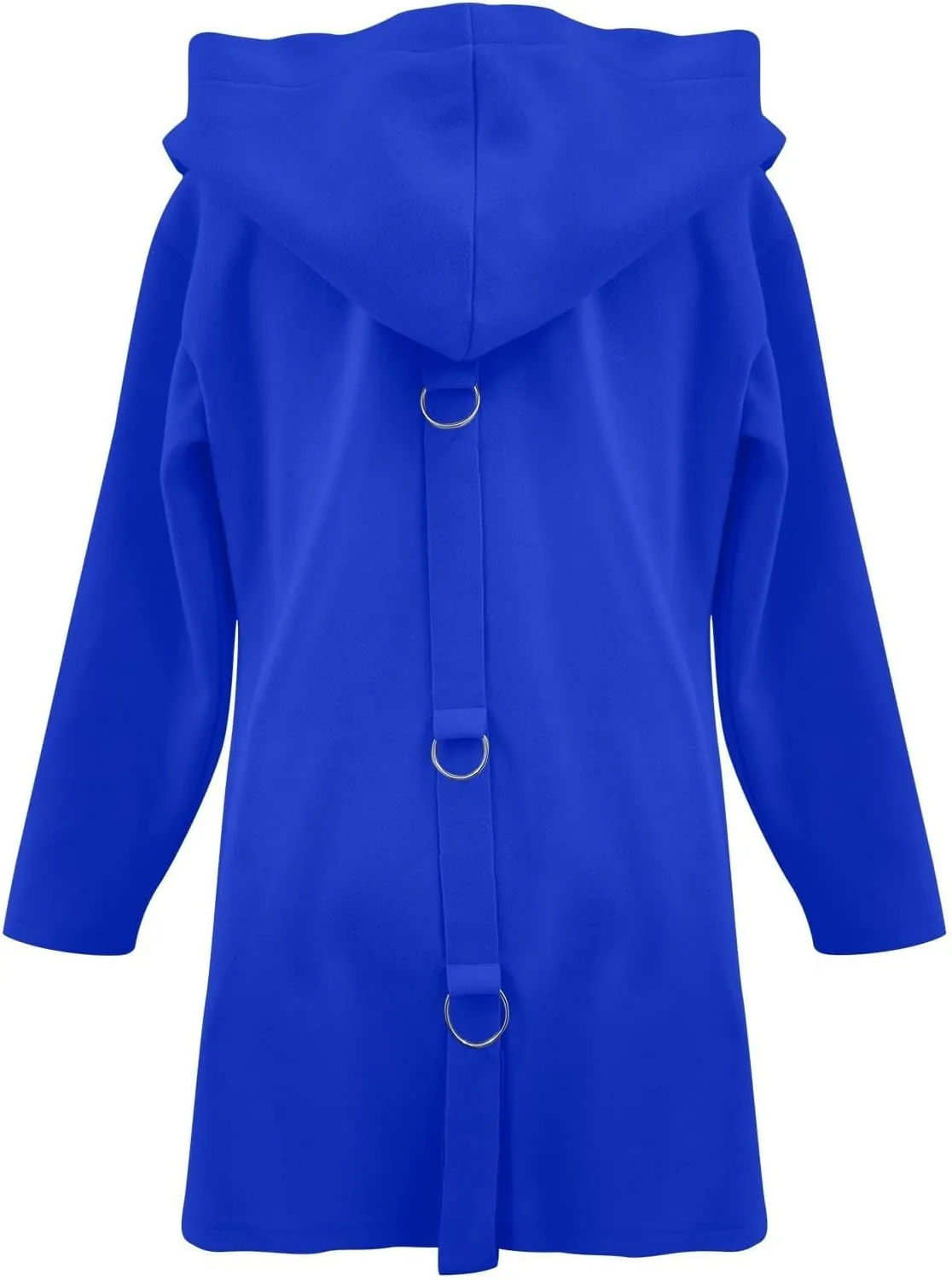 Trench Coat Women Dressy Casual Single Breasted Anoraks Hooded Jacket Lapel Neck Long Sleeve Coat Fall Winter Outwear