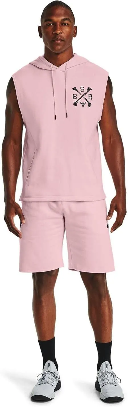 Under Armour Men's Sweatpant Shorts Cotton/Polyester Blend Project Rock Charged Cotton Fleece Shorts