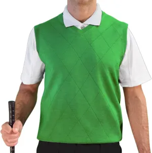 V Neck Solid Sweater Vest - Mens