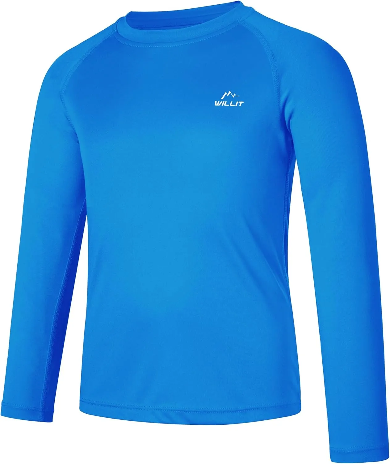 Willit Boy's UPF 50  Sun Protection Shirt Long Sleeve Rash Guard Swim Shirts Youth SPF Fishing Quick Dry Shirt