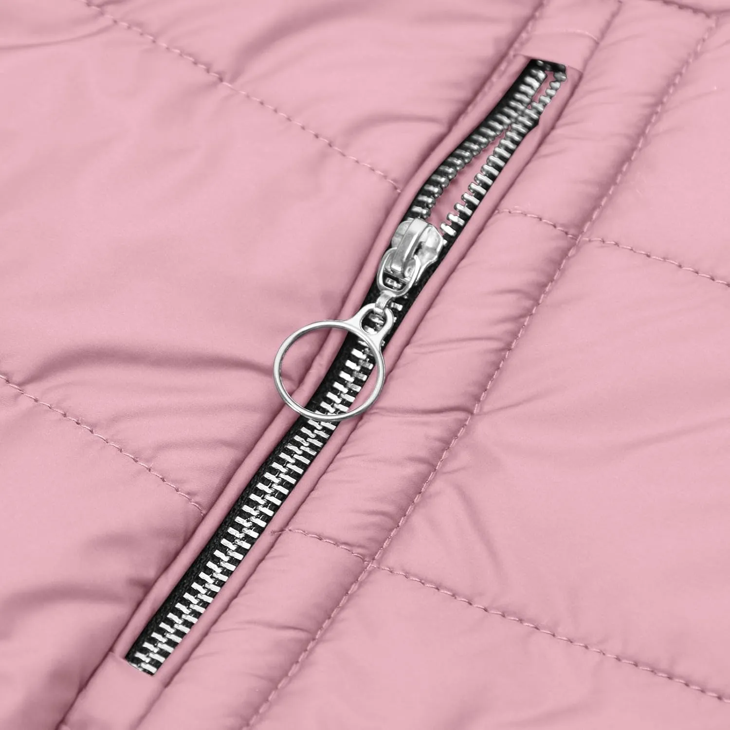 Winter Coat for Women - Fleece Lined Hooded Puffer Jacket With Long Sleeve, Fur Trim, Full Zip, Thicken Parka