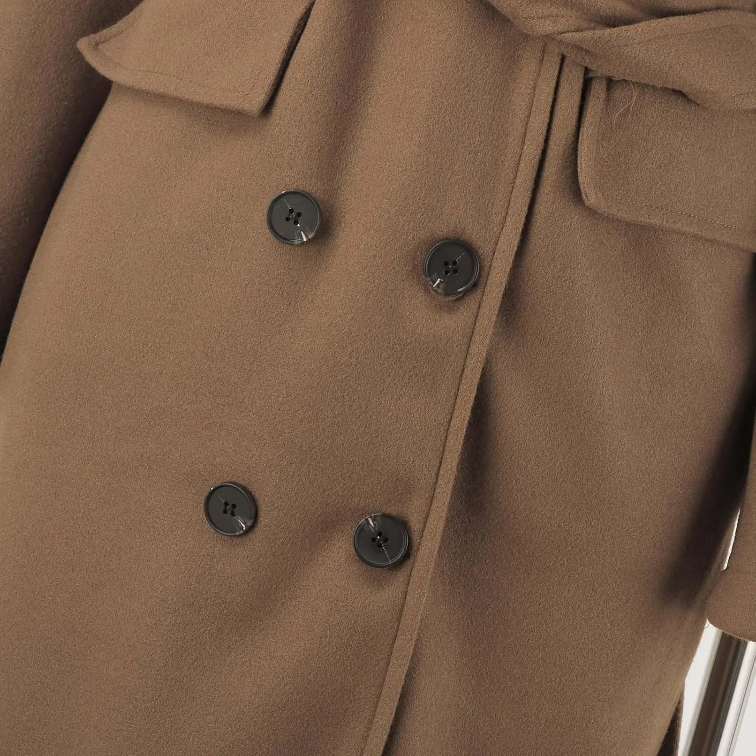 Women Slim Fit Long Overcoat Windbreaker Trench Coat Casual Lapel Open Front Cardigan Long Outwear Winter Warm Jacket