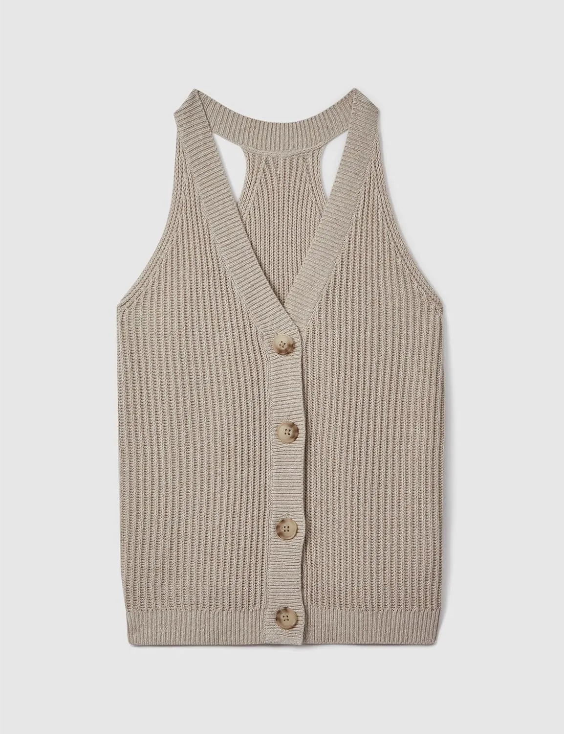 Women Sweater Vest Tops Button Down V Neck Sleeveless Knit Tank Top Loose Fit Knit Cardigan Vest Solid Summer Shirts