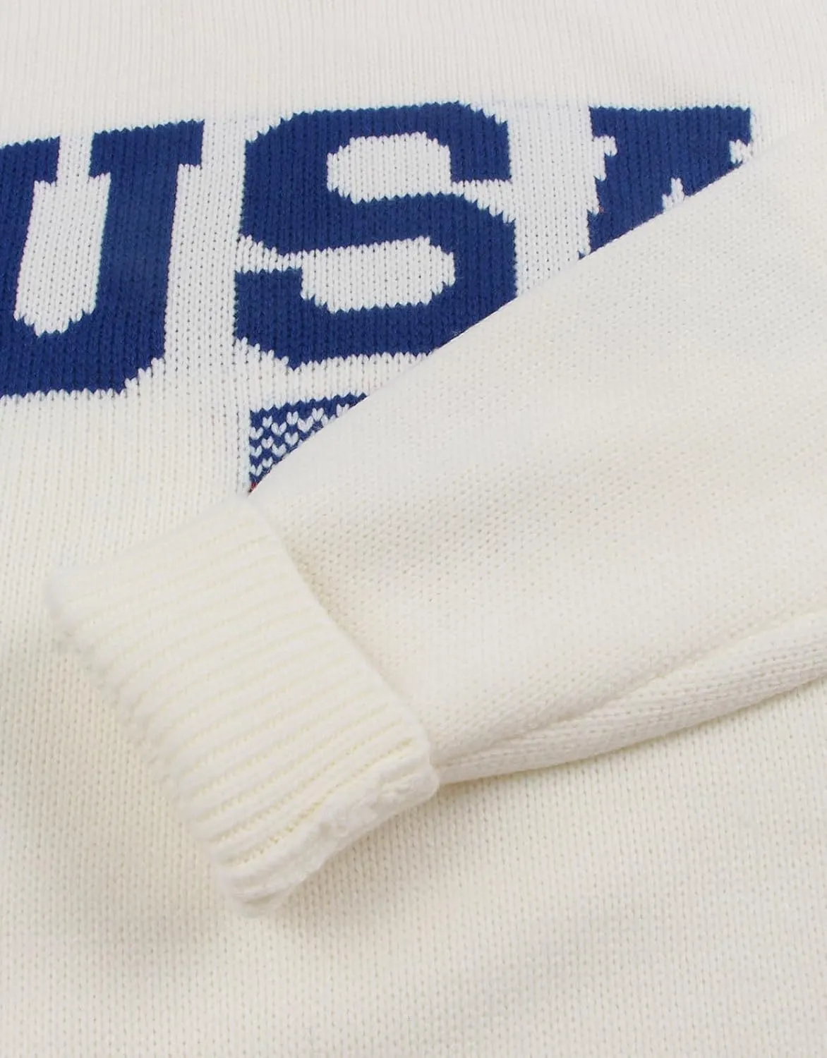 Womens American Flag Sweater Long Sleeve Crew Neck Knitted Casual Pullover Sweater