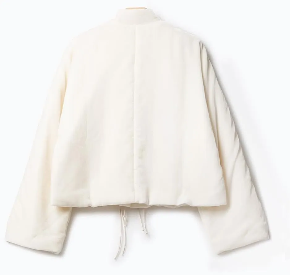 Women's Chinese Style Cotton Padded Jacket, Vintage Warm Coat for Autumn and Winter