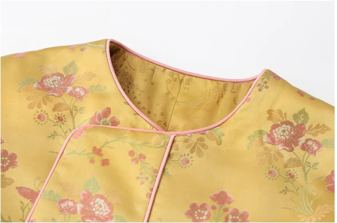 Women's Chinese Style Winter Cotton Padded Jacket, Vintage Coat