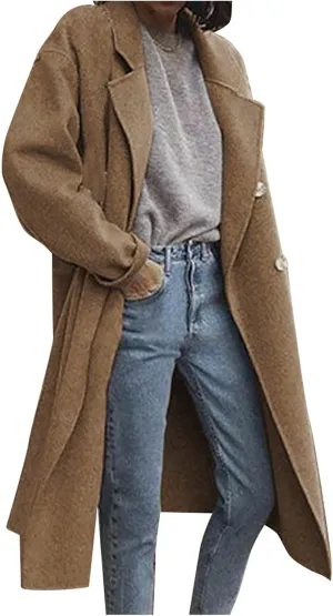 Womens Fall Fashion 2024 Long Cardigan Sweaters Oversized Fall Dressy Jackets Casual Knit Winter Coats with Pockets