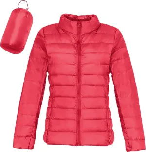 Womens Jackets Winter Down Jacket Women Slim Short Jacket Women's Cropped Quilted Jacket LightWeight Coat Outwear