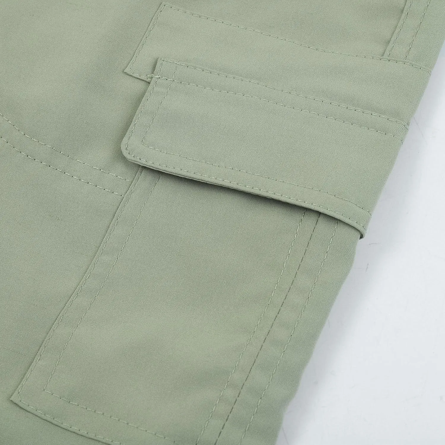 Women's Loose Solid Color Mini Pant,Summer Beach Shorts with Buttons,Cargo Hot Pants for Casual Wear
