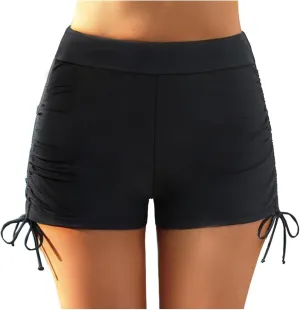 Womens Swim Shorts Solid Tankini Bottoms Swimsuit Bathing Suit Swimming Shorts Boyshort Swimwear