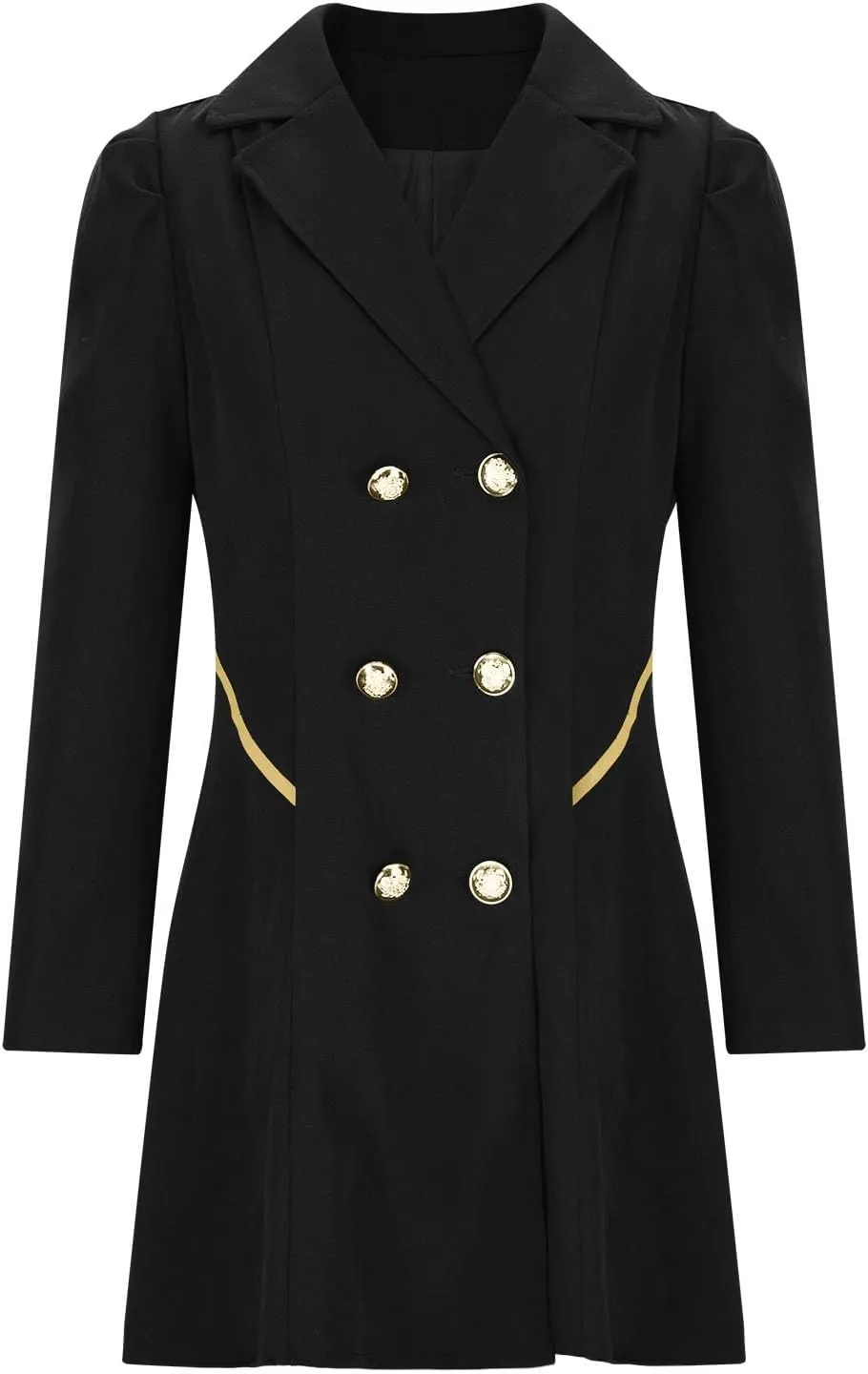 Womens Winter Coats Basic Collar Open Front Belted Wool Coat Casual Fashion Trench Coat Elegant Peacoat with Hood