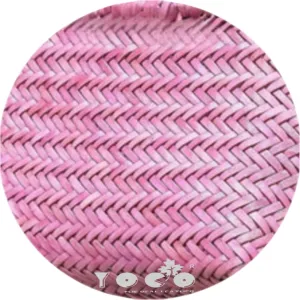 Woven Leather Tote Bag Cannage Pipe Bucket YOCO (Y99880CPB) - Elegant, Compact, and Stylish Handbag for Everyday Use