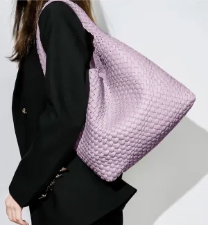 Woven Tote Bag for Women  Large Premium Vegan Leather Shoulder Handbag, Hobo bag, Perfect for Work, Travel, and Daily Use