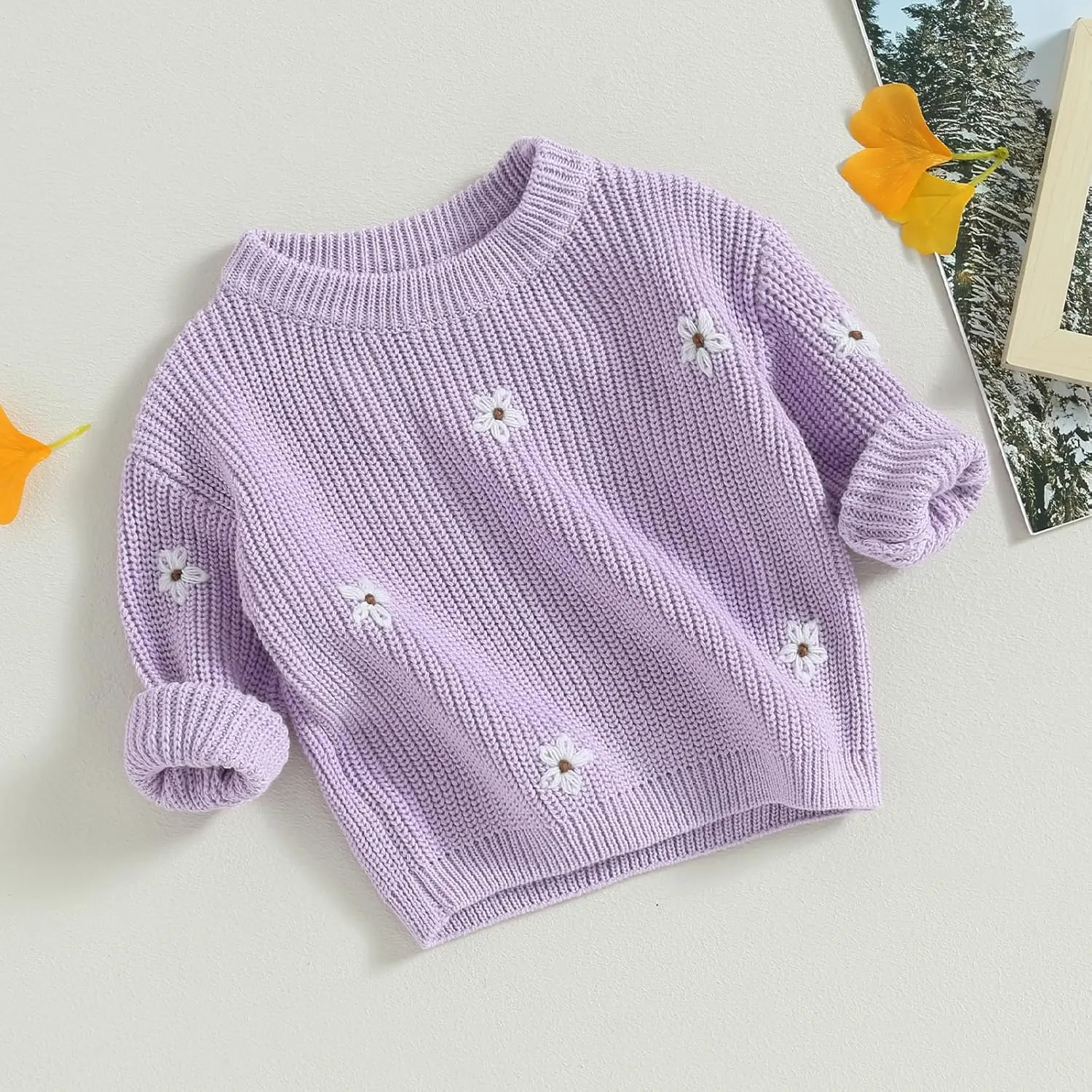 YINGISFITM Toddler Infant Baby Girl Boy Knit Sweater Cable Knitted Sweaters Long Sleeve Sweatshirt Fall Winter Clothes Outfit